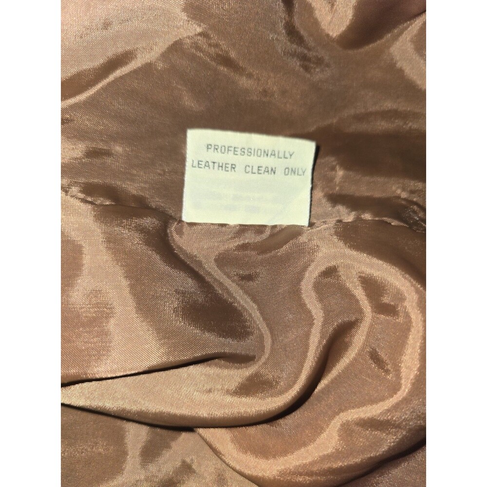 Leather Suede Jacket Womens SZ L Fringe Western Grunge Cowgirl WSpice Rustic - Picture 15 of 16